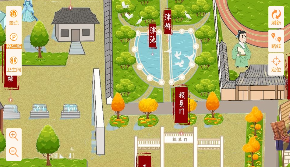 杨林街道手绘地图景区语音讲解导览系统：智慧景区建设的基石